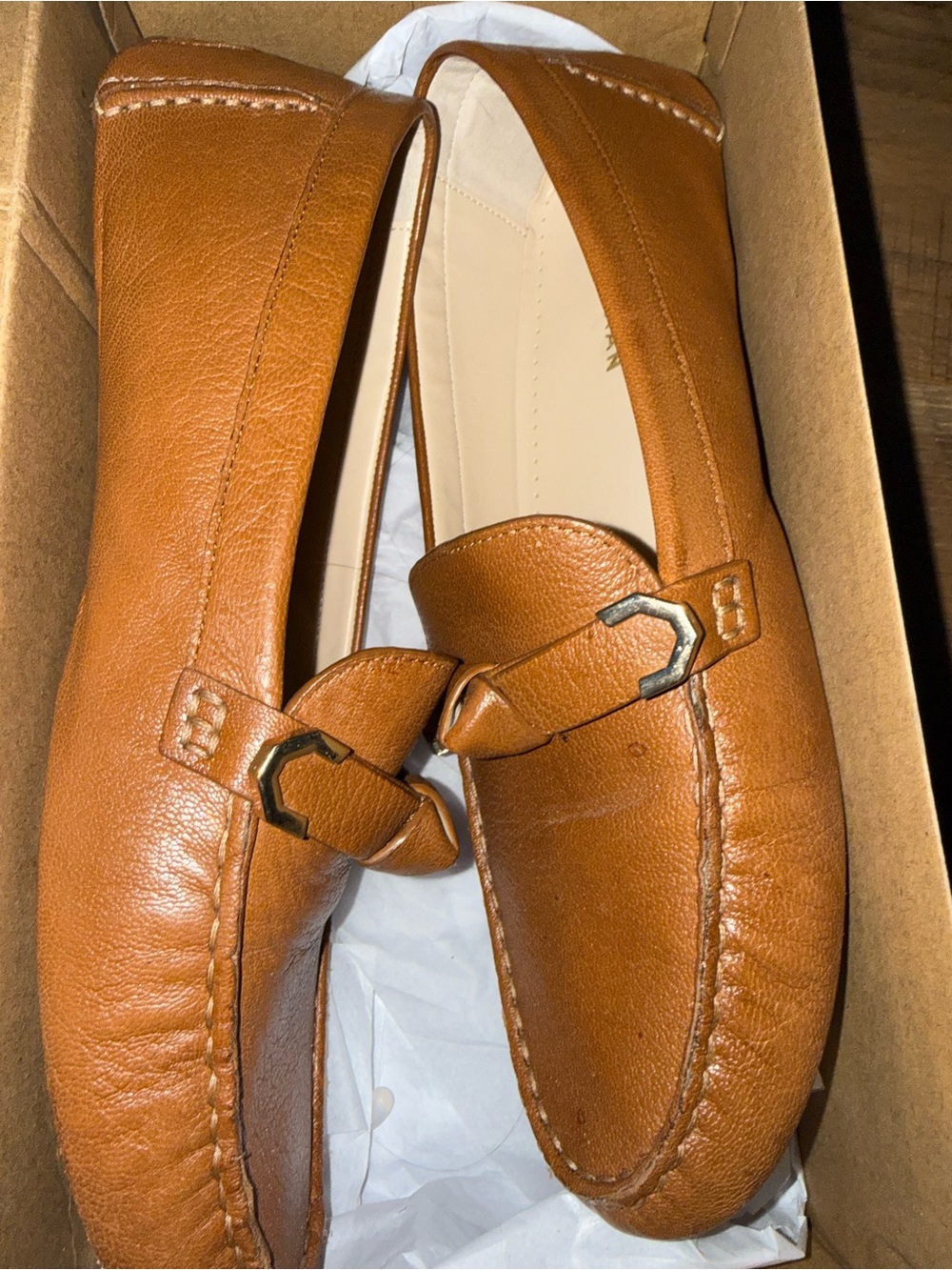 Cole Haan Men's Leather Bit Loafers in Cognac